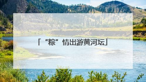 “粽”情出游黄河坛