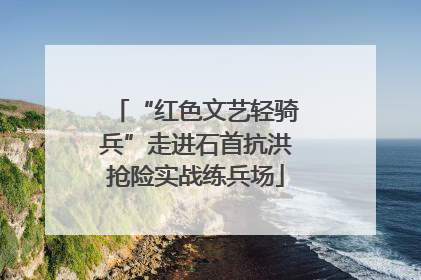 “红色文艺轻骑兵”走进石首抗洪抢险实战练兵场