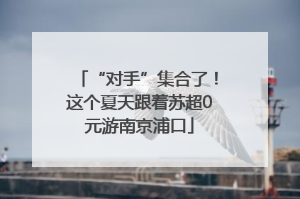 “对手”集合了！这个夏天跟着苏超0元游南京浦口