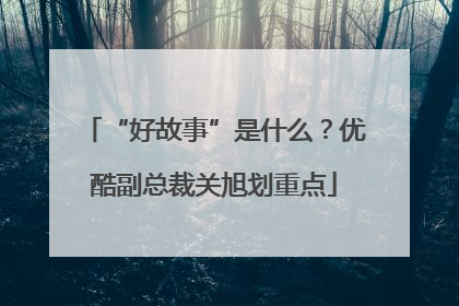 “好故事”是什么？优酷副总裁关旭划重点