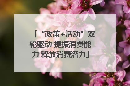 “政策+活动”双轮驱动 提振消费能力 释放消费潜力