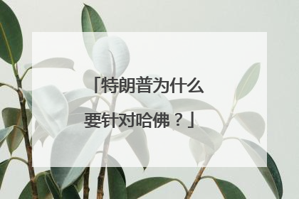 特朗普为什么要针对哈佛？