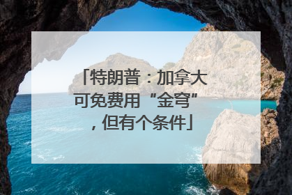 特朗普：加拿大可免费用“金穹”，但有个条件