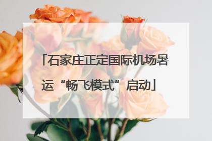 石家庄正定国际机场暑运“畅飞模式”启动