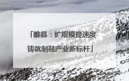 睢县：扩规模提速度 铸就制鞋产业新标杆