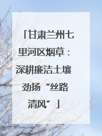 甘肃兰州七里河区烟草：深耕廉洁土壤 劲扬“丝路清风”