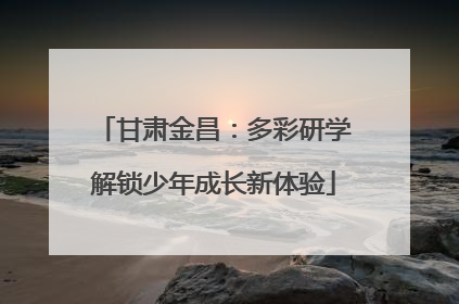 甘肃金昌：多彩研学解锁少年成长新体验