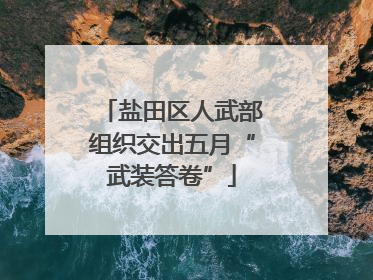 盐田区人武部组织交出五月“武装答卷”