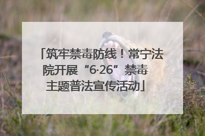筑牢禁毒防线！常宁法院开展“6·26”禁毒主题普法宣传活动