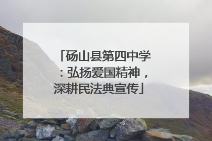 砀山县第四中学：弘扬爱国精神，深耕民法典宣传