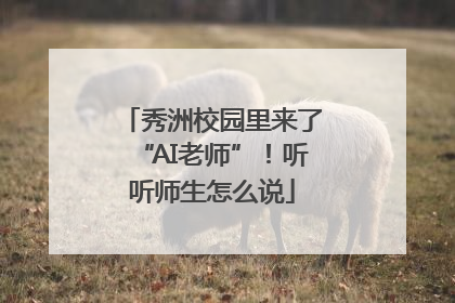 秀洲校园里来了“AI老师”！听听师生怎么说
