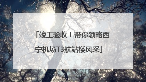 竣工验收！带你领略西宁机场T3航站楼风采