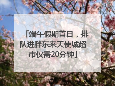 端午假期首日，排队进胖东来天使城超市仅需20分钟