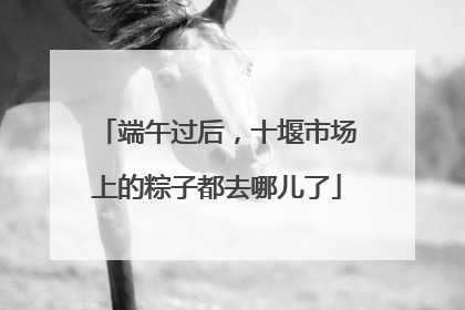 端午过后，十堰市场上的粽子都去哪儿了