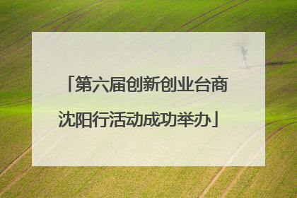 第六届创新创业台商沈阳行活动成功举办