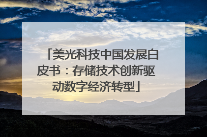 美光科技中国发展白皮书：存储技术创新驱动数字经济转型