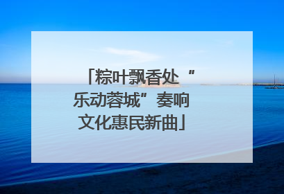 粽叶飘香处“乐动蓉城”奏响文化惠民新曲