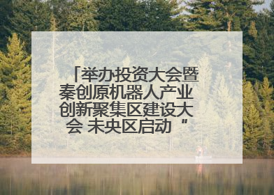 举办投资大会暨秦创原机器人产业创新聚集区建设大会 未央区启动“陕西省机器人产业聚集区”建设