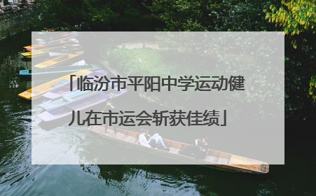 临汾市平阳中学运动健儿在市运会斩获佳绩