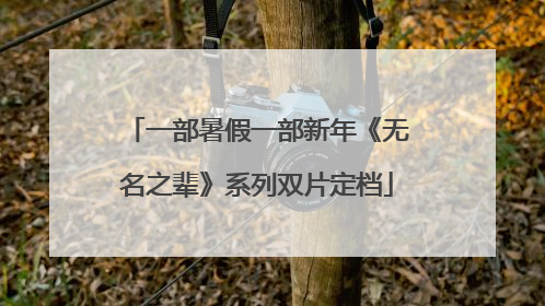 一部暑假一部新年《无名之辈》系列双片定档