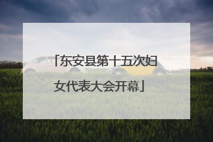 东安县第十五次妇女代表大会开幕