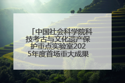 中国社会科学院科技考古与文化遗产保护重点实验室2025年度首场重大成果发布会在京举行