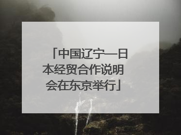 中国辽宁—日本经贸合作说明会在东京举行