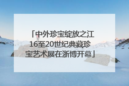 中外珍宝绽放之江 16至20世纪典藏珍宝艺术展在浙博开幕