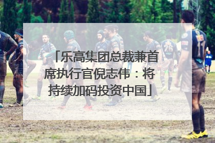 乐高集团总裁兼首席执行官倪志伟：将持续加码投资中国