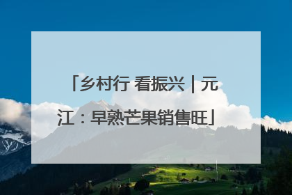 乡村行 看振兴｜元江：早熟芒果销售旺