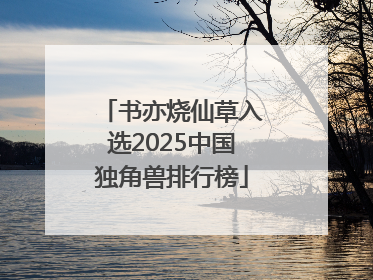 书亦烧仙草入选2025中国独角兽排行榜