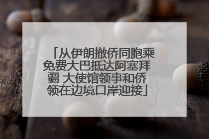 从伊朗撤侨同胞乘免费大巴抵达阿塞拜疆 大使馆领事和侨领在边境口岸迎接