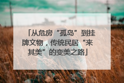 从危房“孤岛”到挂牌文物，传统民居“来其美”的变美之路