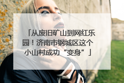 从废旧矿山到网红乐园！济南市钢城区这个小山村成功“变身”