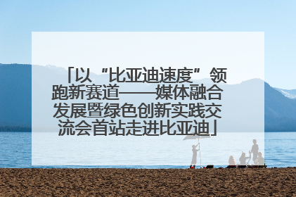 以“比亚迪速度”领跑新赛道——媒体融合发展暨绿色创新实践交流会首站走进比亚迪