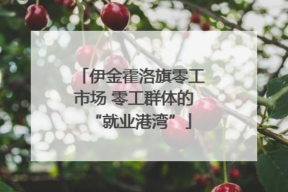 伊金霍洛旗零工市场 零工群体的“就业港湾”