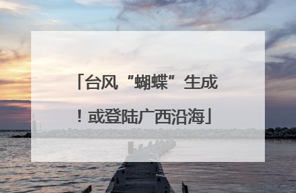 台风“蝴蝶”生成！或登陆广西沿海