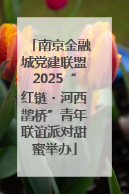 南京金融城党建联盟2025“红链・河西鹊桥”青年联谊派对甜蜜举办