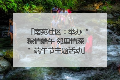 南苑社区：举办“粽情端午 邻里情深”端午节主题活动