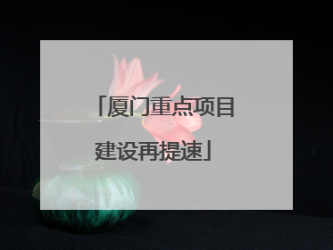 厦门重点项目建设再提速