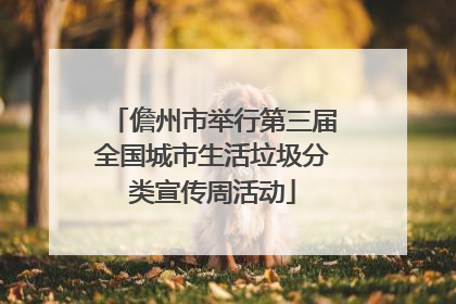 儋州市举行第三届全国城市生活垃圾分类宣传周活动