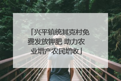 兴平镇统其克村免费发放钾肥 助力农业增产农民增收