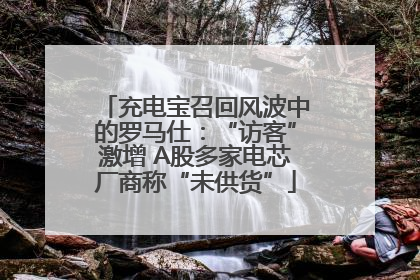 充电宝召回风波中的罗马仕：“访客”激增 A股多家电芯厂商称“未供货”