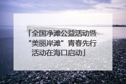 全国净滩公益活动暨“美丽岸滩”青春先行活动在海口启动