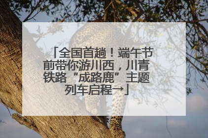 全国首趟！端午节前带你游川西，川青铁路“成路鹿”主题列车启程→