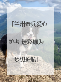 兰州老兵爱心护考 迷彩绿为梦想护航