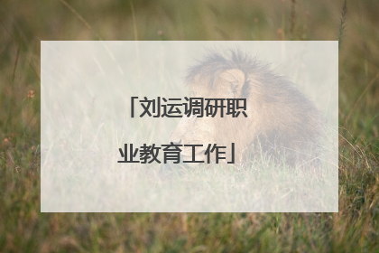 刘运调研职业教育工作
