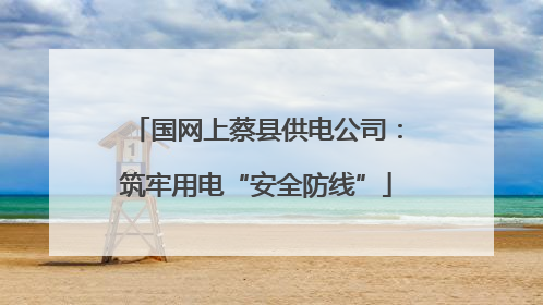 国网上蔡县供电公司：筑牢用电“安全防线”