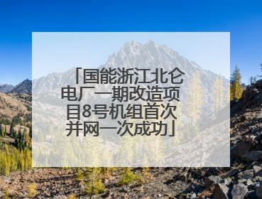 国能浙江北仑电厂一期改造项目8号机组首次并网一次成功