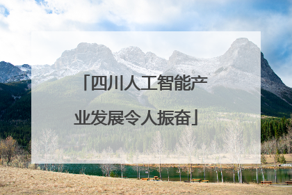 四川人工智能产业发展令人振奋